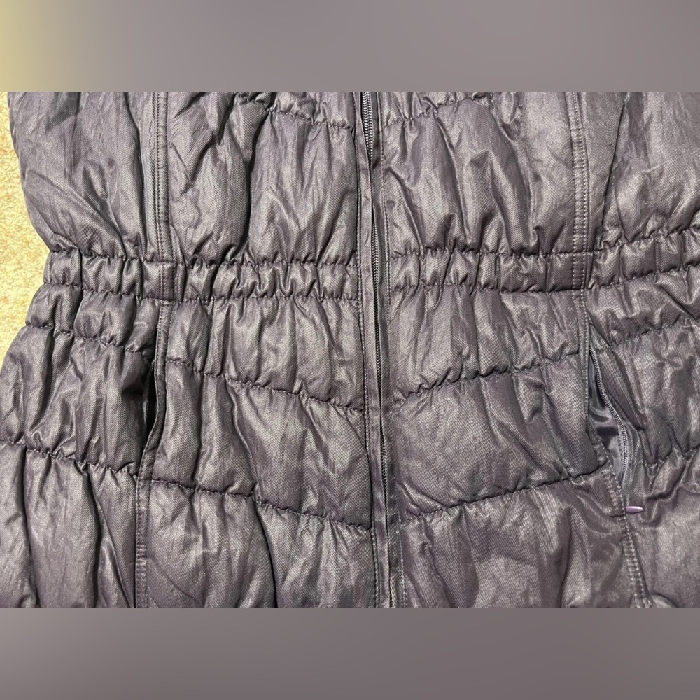 Coldwater Creek Vest Women’s Size 14 L Dark Purple Stretch Puffer Quilted - Picture 6 of 10